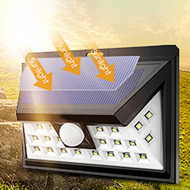 Outdoor Solar Trapez Körper Sensor Wasserdichte LED Patio Wand Sconce Lampe | Karnz