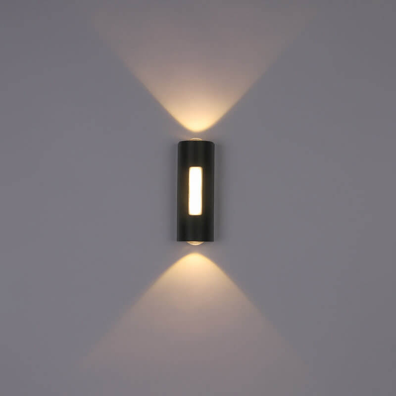 Moderner minimalistischer zylindrischer Design-LED-Außen-Wandleuchte Deko-Lampe | Karnz