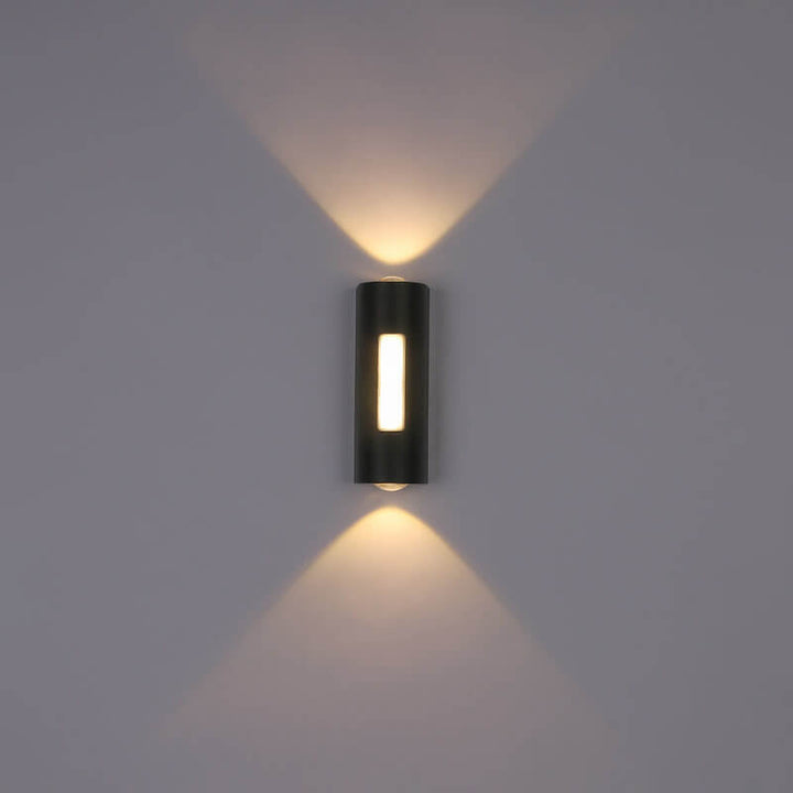 Moderner minimalistischer zylindrischer Design-LED-Außen-Wandleuchte Deko-Lampe | Karnz