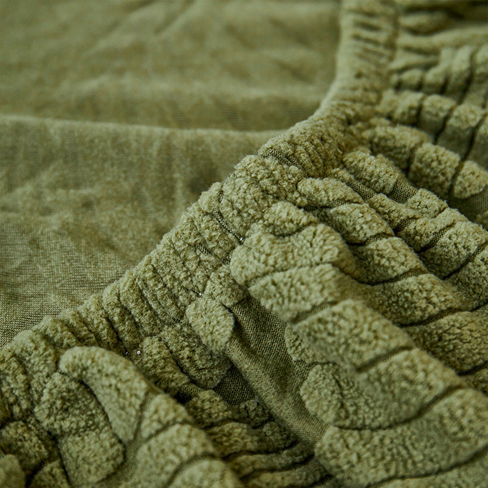 Moderne Blatt Jacquard Wasserdichte Anti-Kratzer Couchbezug | Karnz