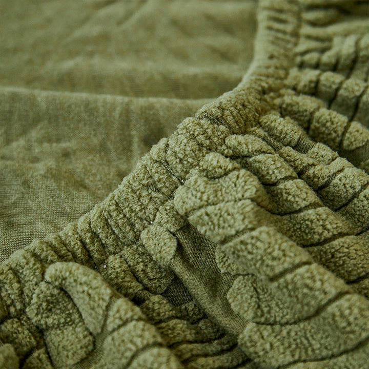 Moderne Blatt Jacquard Wasserdichte Anti-Kratzer Couchbezug | Karnz