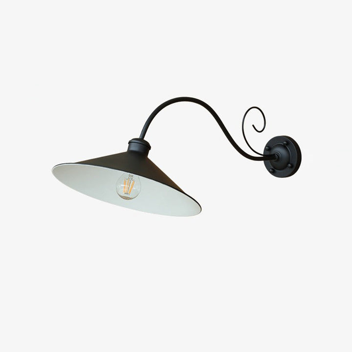 Zeitgenössische Retro Wasserdichte Eisen Runde 1-Licht Wand Sconces Lampe Für Garten | Karnz