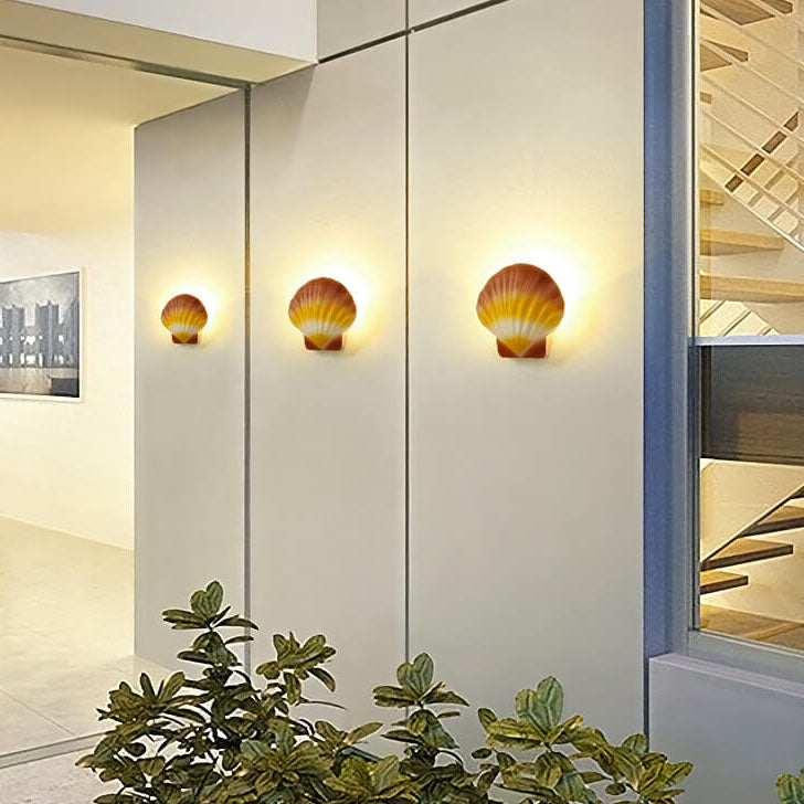 Outdoor Kreatives Shell Design Aluminium LED Wasserdichte Wand Sconce Lampe | Karnz