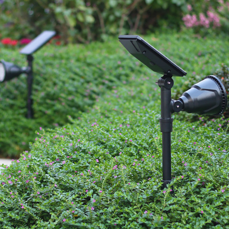 Zeitgenössische industrielle ABS Solar wasserdichte LED-Spotlight Rasen-Einstecklicht für Außenbereich Terrasse | Karnz