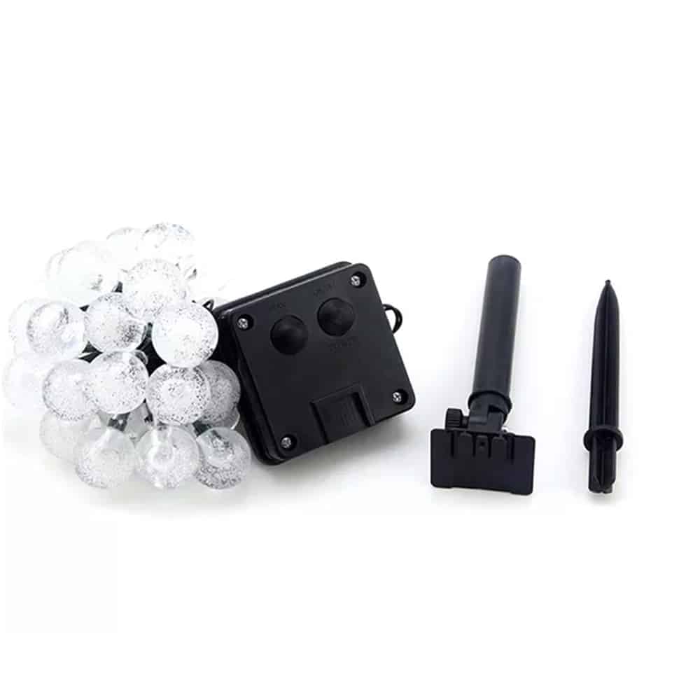 Solar-Lichterkette mit Kugelleuchten - 5M-20 LED / 7M-50 LED / 12M-100 LED | Karnz