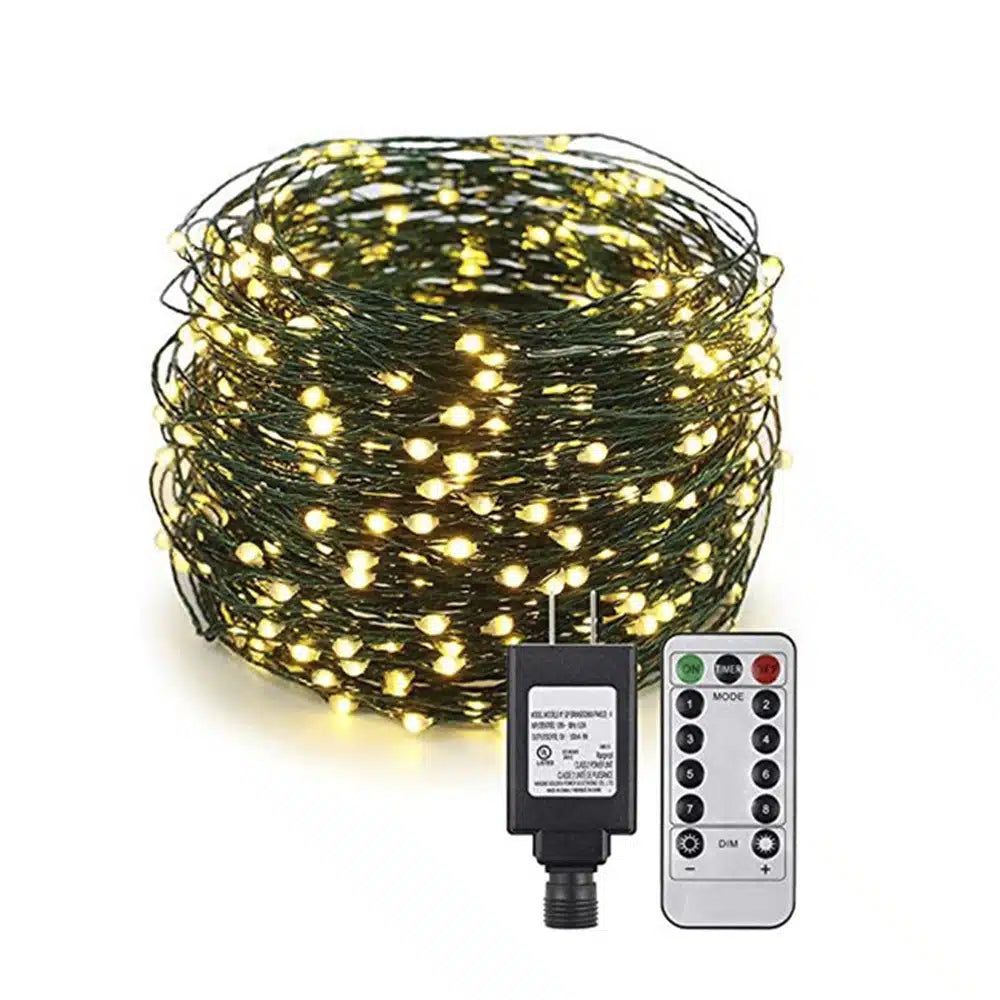 LED-Lichterkette mit Fernbedienung und 8 Lichteinstellungen – 30/40/50 Meter – | Karnz