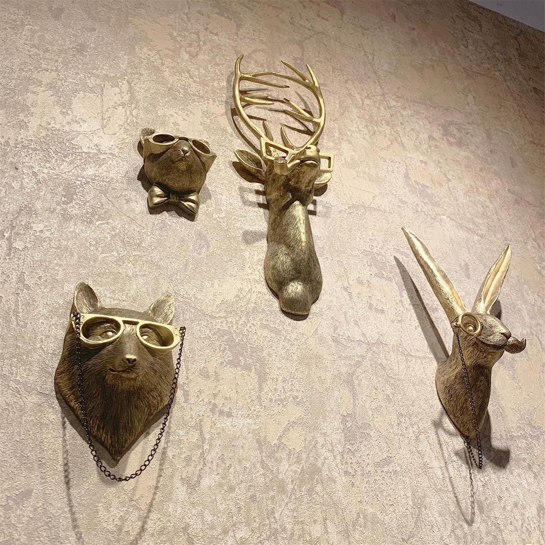 Karnz | Elegante Tierkopf-Wandskulpturen