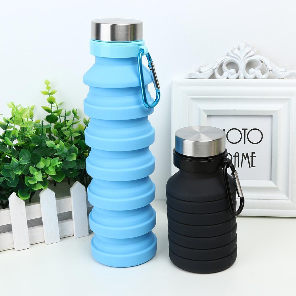 Aqua - Zusammenklappbare Silikon-Wasserflasche | Karnz