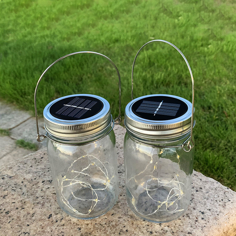 Moderne Art Deco Wasserdichte Solar Glas Edelstahl Kupferdraht Stern LED Lichterkette Außenbeleuchtung Für Garten | Karnz