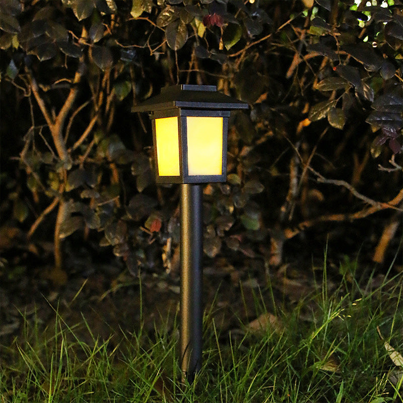 Modern Minimalist Wasserdicht Solar Quadrat ABS PVC LED Außen Landschaftslicht Für Garten | Karnz