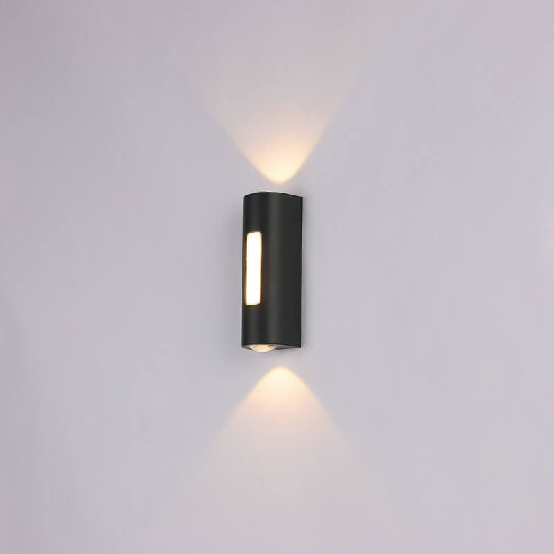 Moderner minimalistischer zylindrischer Design-LED-Außen-Wandleuchte Deko-Lampe | Karnz