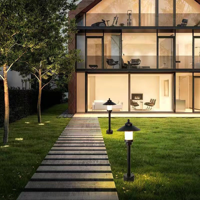 Modern minimalist Regenschirm wasserdicht Aluminium Marmor LED Außenleuchte für Garten | Karnz
