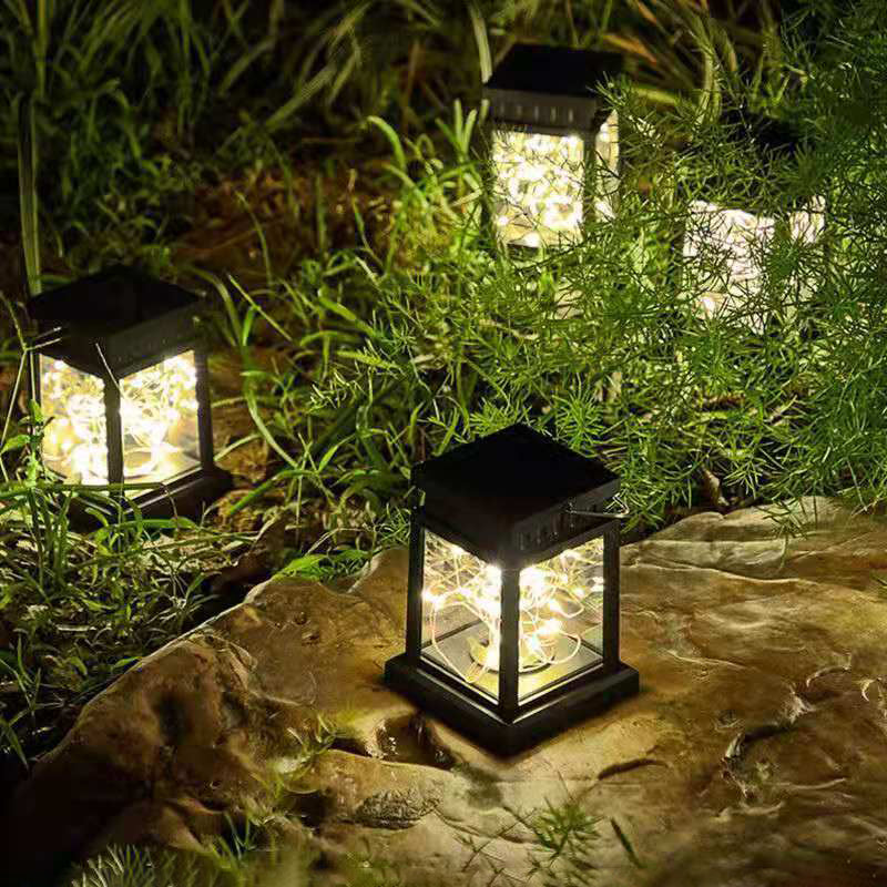 Moderne Minimalistische Solar Rechteckige Eisen Glas LED Außenleuchte Für Garten | Karnz