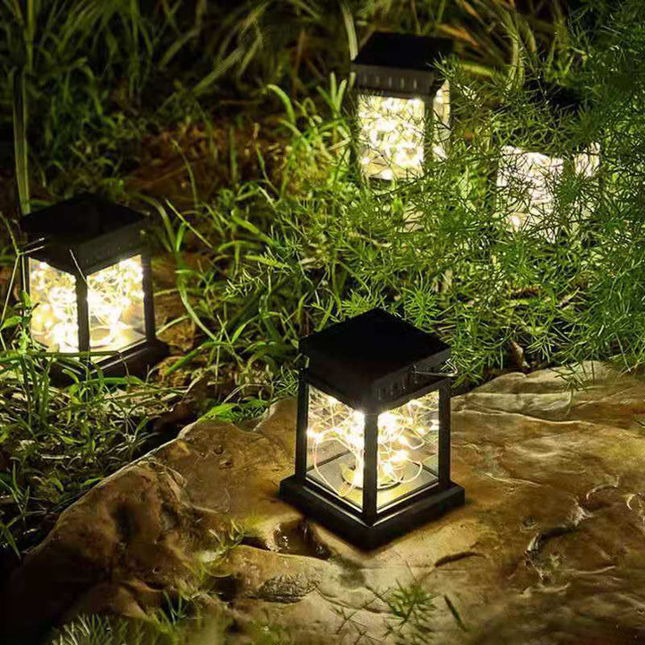 Moderne Minimalistische Solar Rechteckige Eisen Glas LED Außenleuchte Für Garten | Karnz