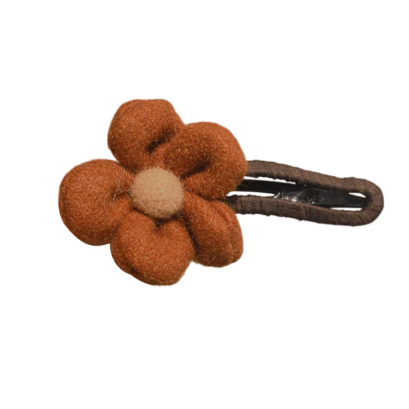 Elegante Plüschblumen-Haarspangen Karnz