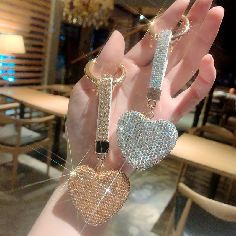 Strass Herz Schlüsselanhänger