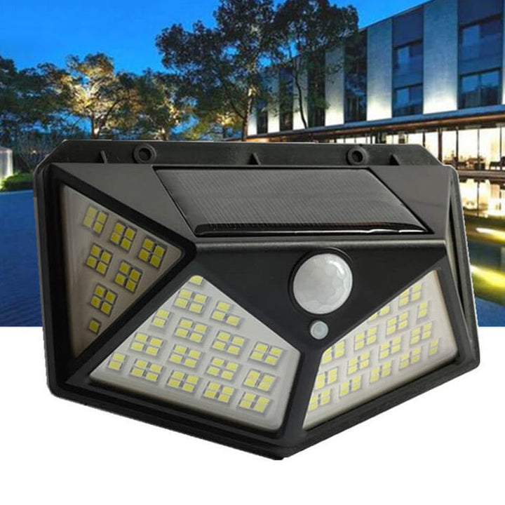 Solar Outdoor 162 LED Außen wasserdicht Körper Sensor Gartenbeleuchtung Wandlaterne Lampe | Karnz