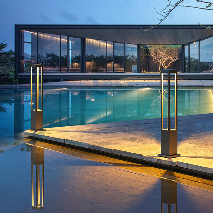 Modern Minimalist Wasserdichter Zylinder Quadrat Aluminium LED Landschaftslicht Für Garten | Karnz
