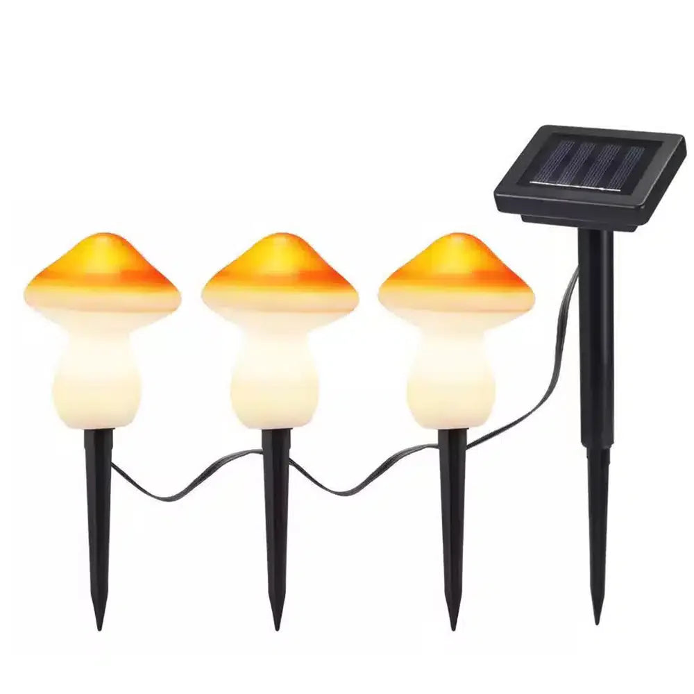 Solar LED Lampe - 3 Stück - Pilze | Karnz