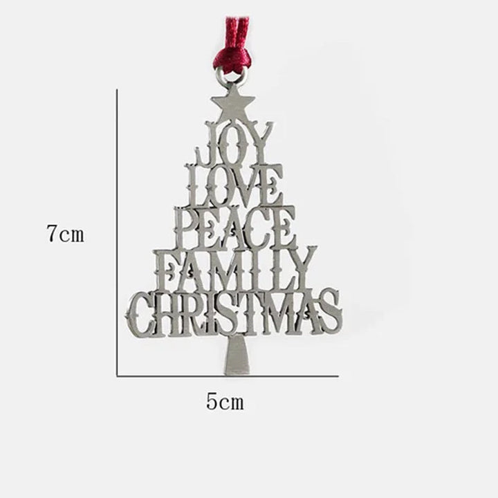 Weihnachtsdekoration aus massivem Zinn