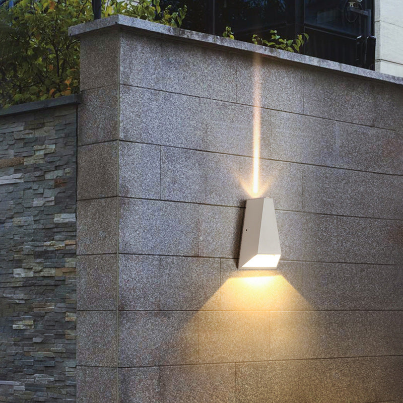 Outdoor Moderne Säulen-Geometrie LED Wasserfeste Wandleuchte Lampe | Karnz