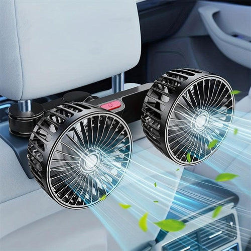 USB-Ventilator für Auto mit 2 Köpfen | Karnz