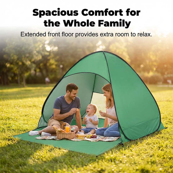 SunSail Breeze Pop-Up Strandzelt 98% UV-Schutz | Karnz