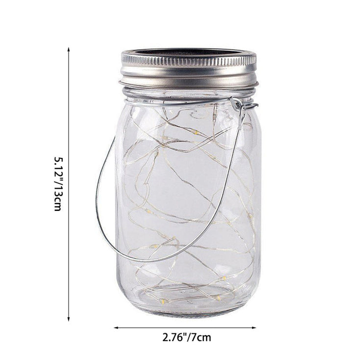 Moderne Art Deco Wasserdichte Solar Glas Edelstahl Kupferdraht Stern LED Lichterkette Außenbeleuchtung Für Garten | Karnz
