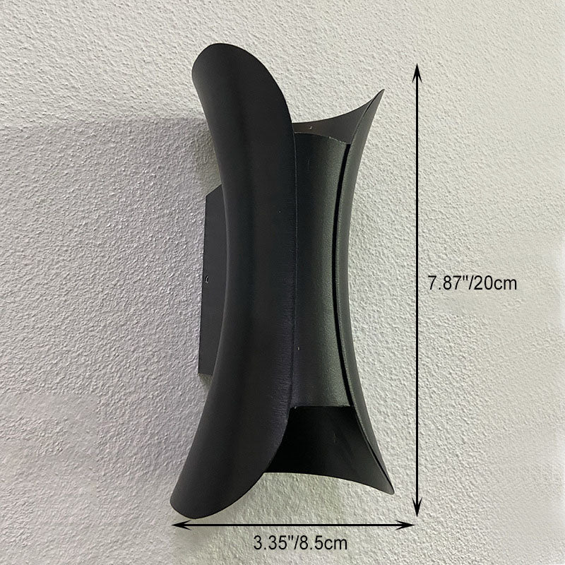 Modern Minimalist Wasserdicht Rechteck Aluminium LED Wand Sconce Lampe Für Outdoor Patio | Karnz