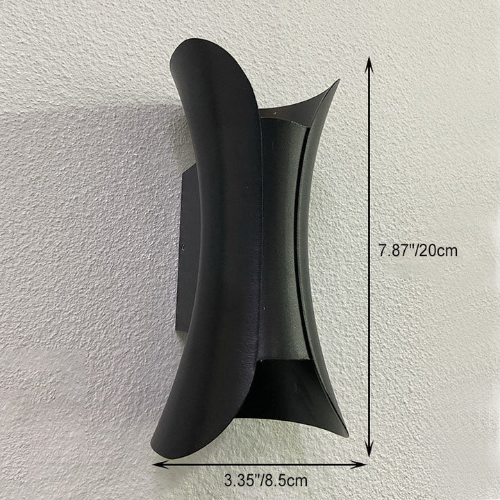 Modern Minimalist Wasserdicht Rechteck Aluminium LED Wand Sconce Lampe Für Outdoor Patio | Karnz