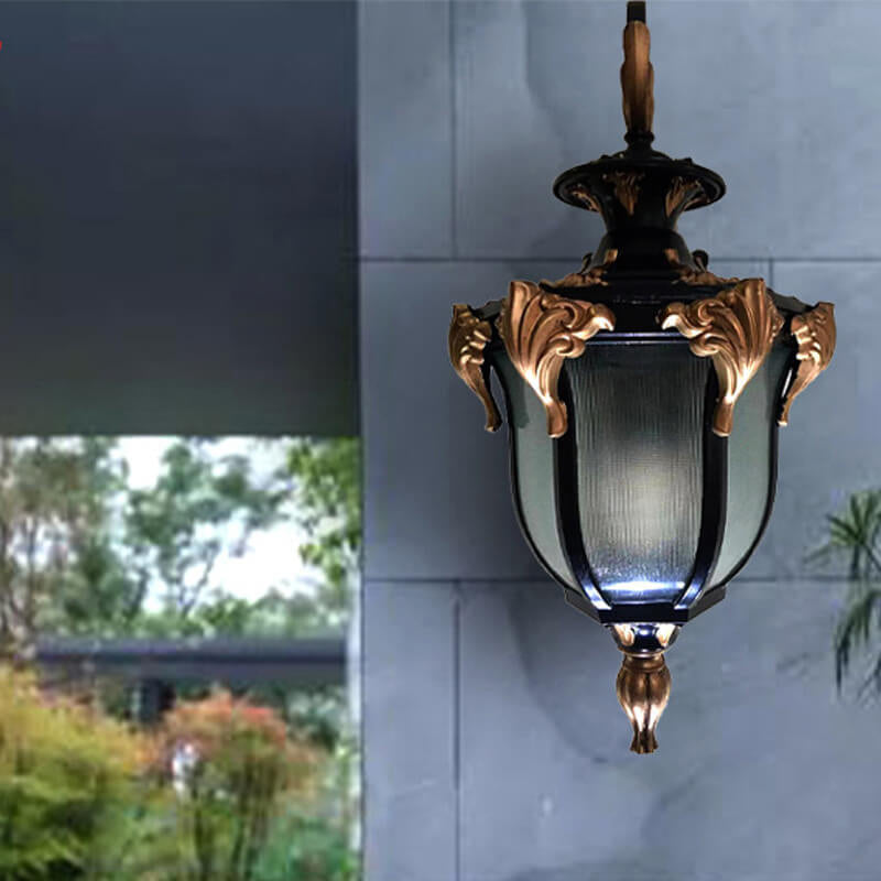 Europäisches Retro-Laternen-Glas Außen wasserdicht 1-Licht Wandleuchte Lamp | Karnz