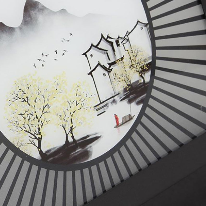 Traditionelle chinesische Aluminium-Glas-Quadrat-LED-wasserdichte Solar-Landschaftsleuchte für den Außenbereich Patio | Karnz