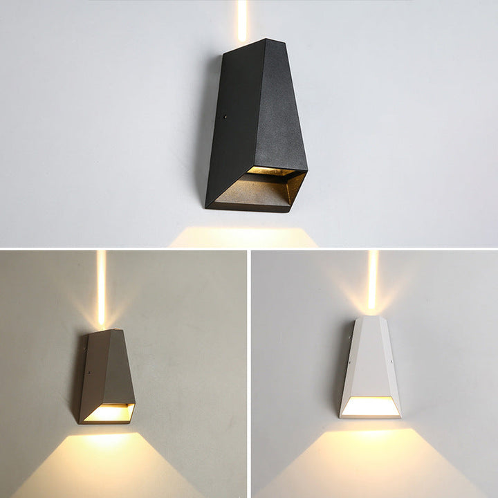 Outdoor Moderne Säulen-Geometrie LED Wasserfeste Wandleuchte Lampe | Karnz