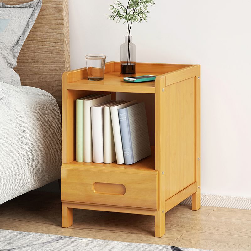 Sandsberg | BambooLux Nachttisch | Minimalistisches Bambus-Design | 1-2 Schubladen | Nachhaltig & Funktional für das Schlafzimmer
