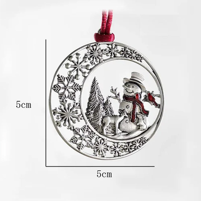 Weihnachtsdekoration aus massivem Zinn
