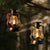 Solar-Retro-Petroleumlampe, Pferdelampe, LED-Außenbeleuchtung für Garten und Terrasse, tragbare Flammenkerzenlampe