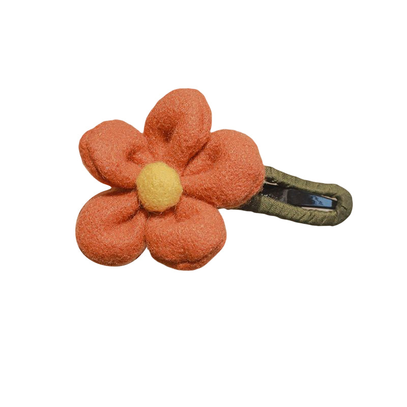 Elegante Plüschblumen-Haarspangen Karnz