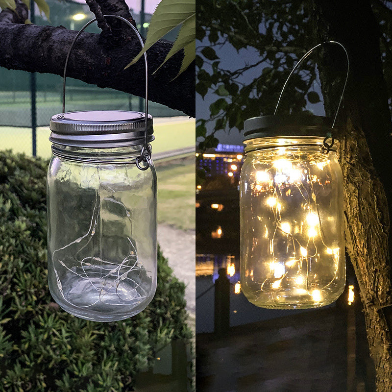 Moderne Art Deco Wasserdichte Solar Glas Edelstahl Kupferdraht Stern LED Lichterkette Außenbeleuchtung Für Garten | Karnz
