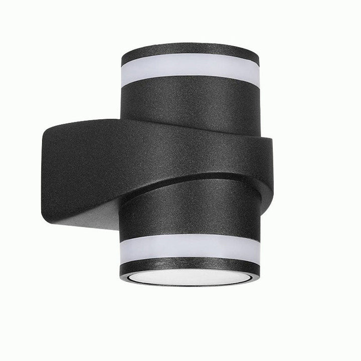 Moderne zylindrische Druckguss-Aluminium LED wasserdichte Außen-Garten-Wandleuchte | Karnz