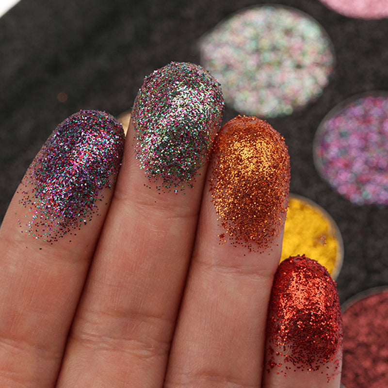 Glitzer-Lidschattenpalette