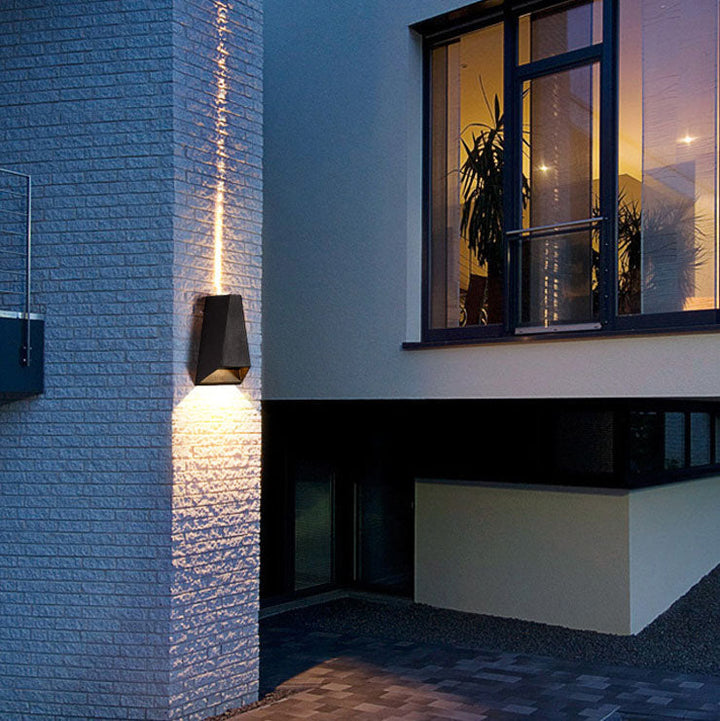 Outdoor Moderne Säulen-Geometrie LED Wasserfeste Wandleuchte Lampe | Karnz