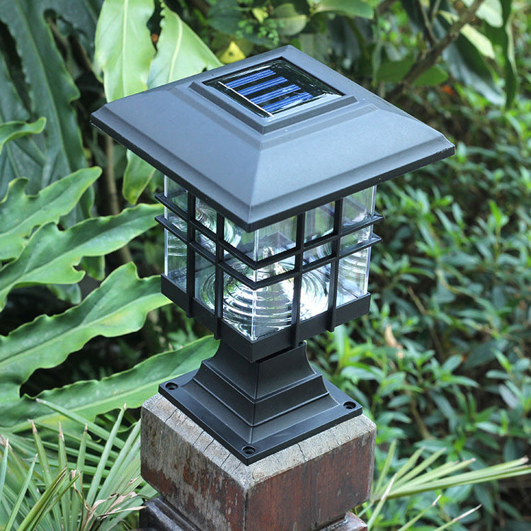 Moderne Einfachheit Solar Quadrat Säulen LED Außen Rasen Landschaft Für Garten | Karnz