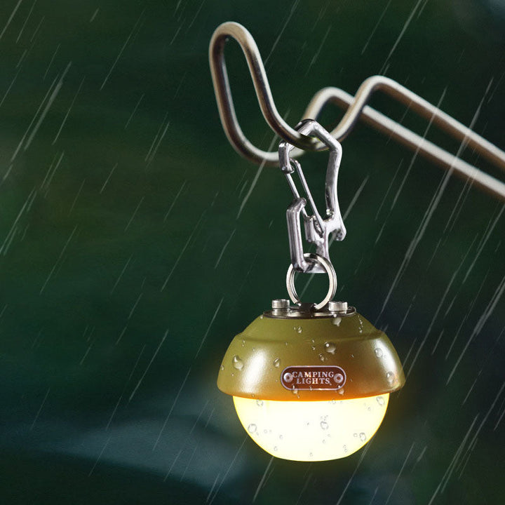 Zeitgenössische kreative wasserdichte Orb-Metall-PC-LED-Camping-Außenleuchte für Außenpatio | Karnz