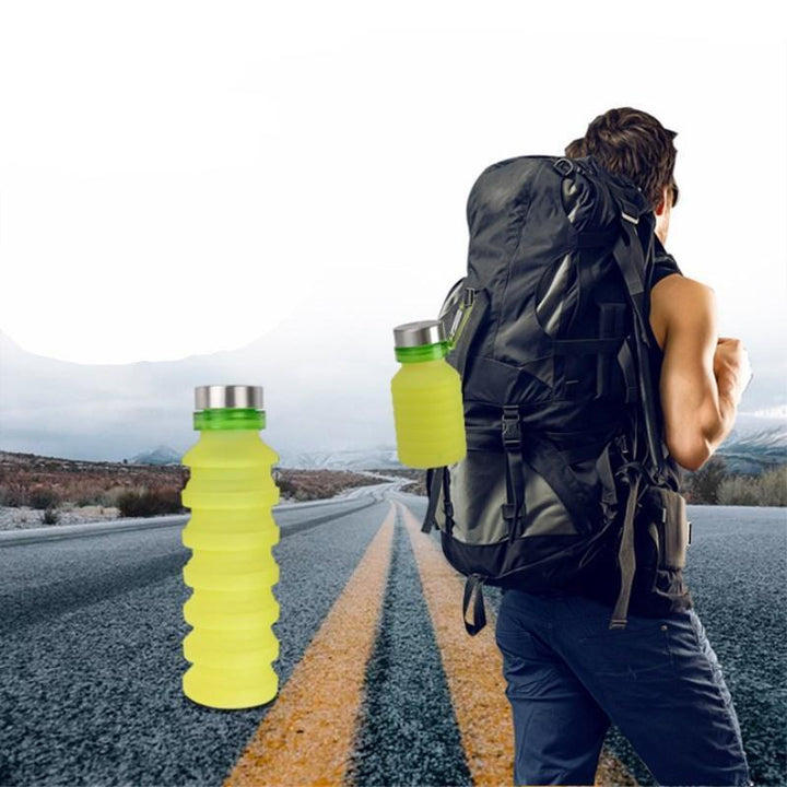 Aqua - Zusammenklappbare Silikon-Wasserflasche | Karnz