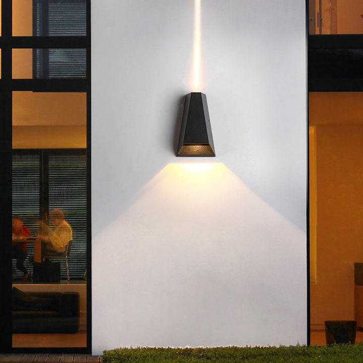Outdoor Moderne Säulen-Geometrie LED Wasserfeste Wandleuchte Lampe | Karnz