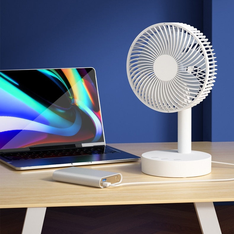 Tragbarer wiederaufladbarer Desktop-Ventilator 8 Zoll Mini USB Ventilator für Zuhause und Büro | Karnz
