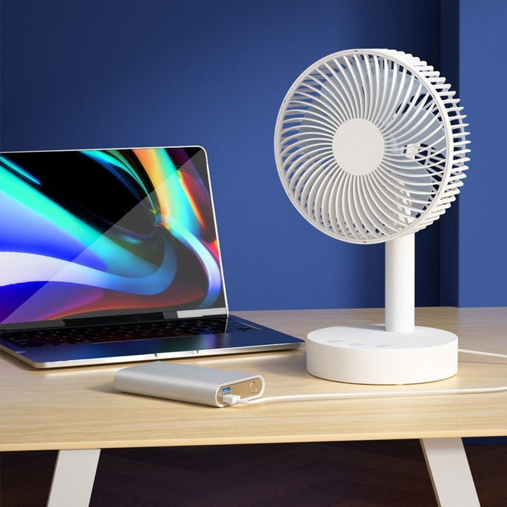 Tragbarer wiederaufladbarer Desktop-Ventilator 8 Zoll Mini USB Ventilator für Zuhause und Büro | Karnz