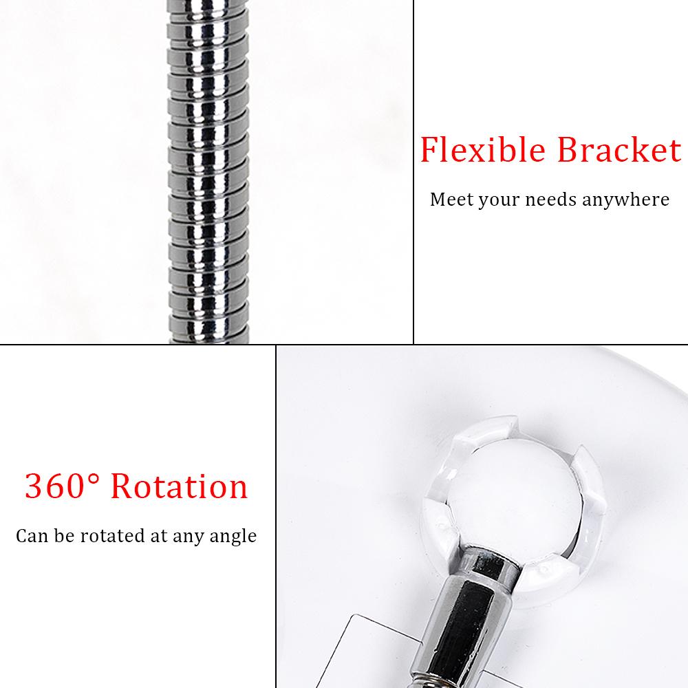 Schminkspiegel mit LED &amp; Vergrößerung - mit Saugnapf und flexiblem Arm | Karnz
