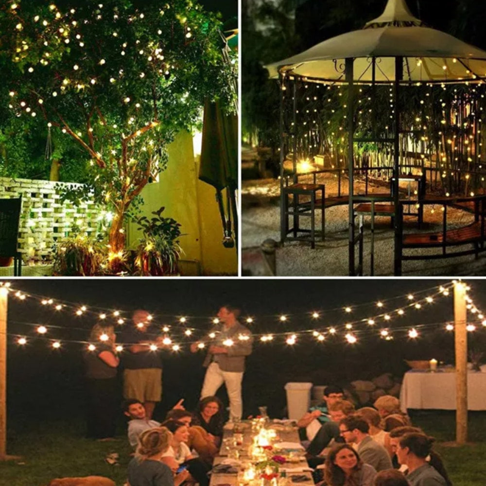Solar-Lichterkette mit Kugelleuchten - 5M-20 LED / 7M-50 LED / 12M-100 LED | Karnz