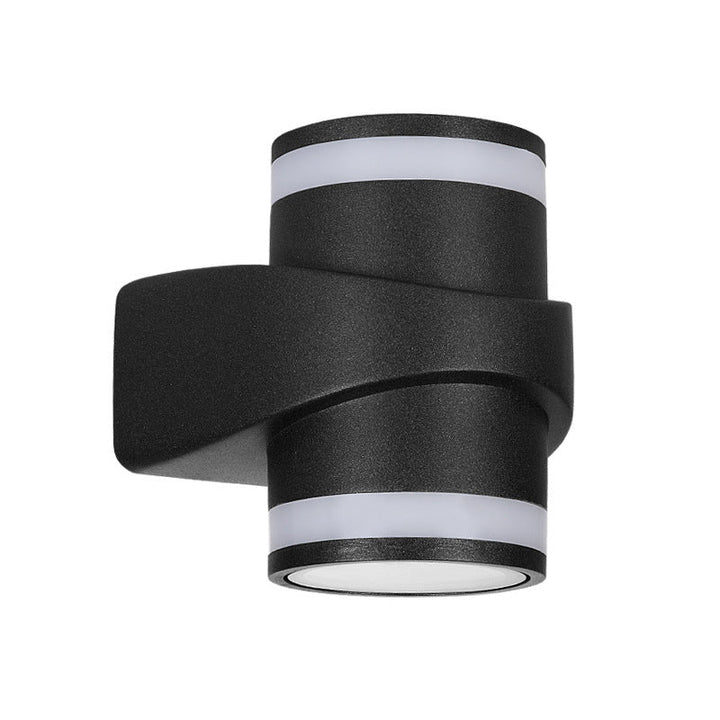 Moderne zylindrische Druckguss-Aluminium LED wasserdichte Außen-Garten-Wandleuchte | Karnz